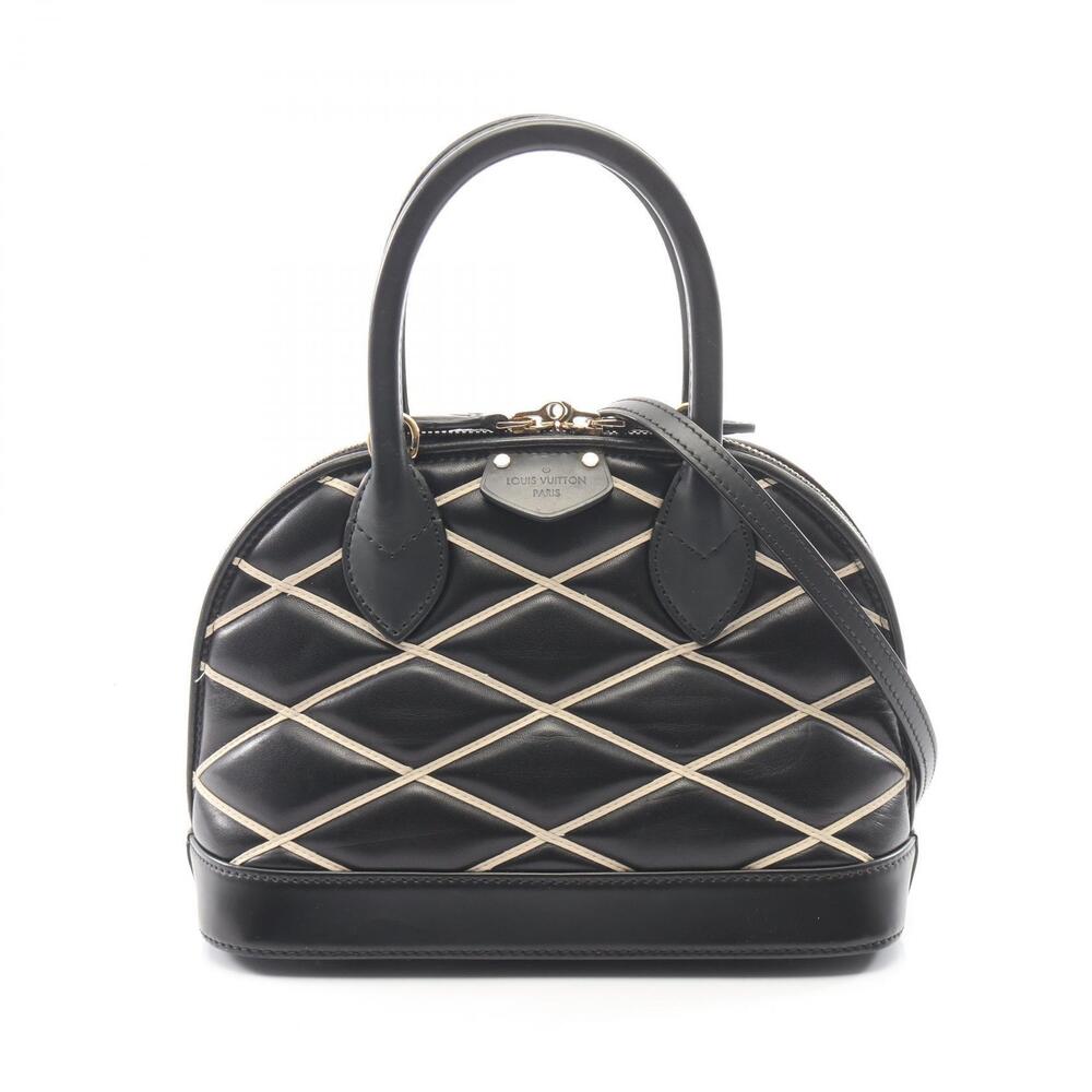 Louis Vuitton Alma Maltage Top Handle Bag Leather Noir Black